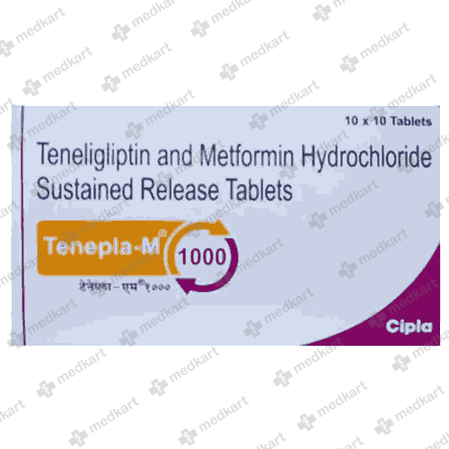 TENEPLA M 1000MG TABLET 10'S