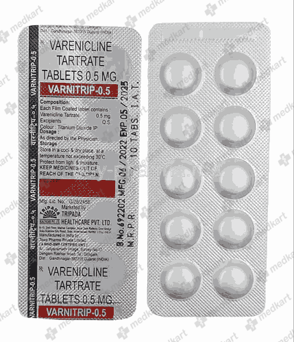 VARNITRIP 0.5MG TABLET 10'S