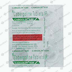 CABGOLIN 0.25MG TABLET 4'S