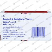 CARDACE AM 2.5/5MG TABLET 10'S