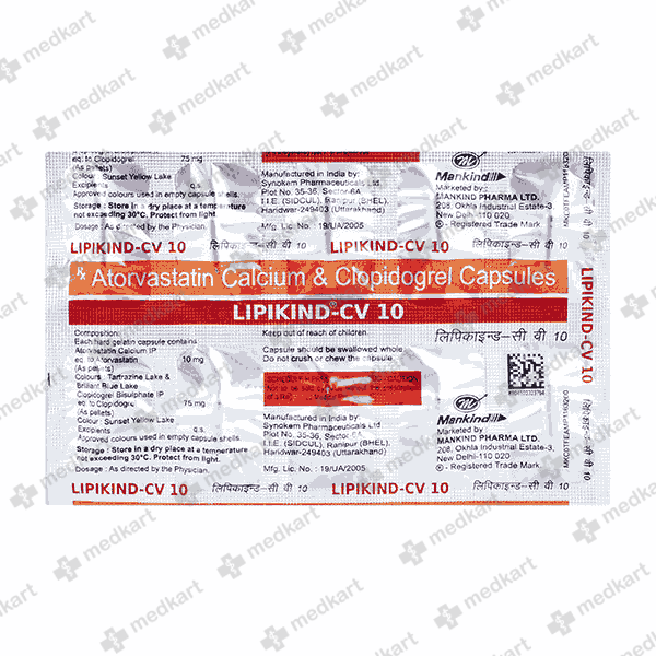 LIPIKIND CV 10MG CAPSULE 10'S