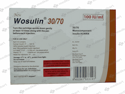 WOSULIN 30/70 100IU VIAL 10 ML