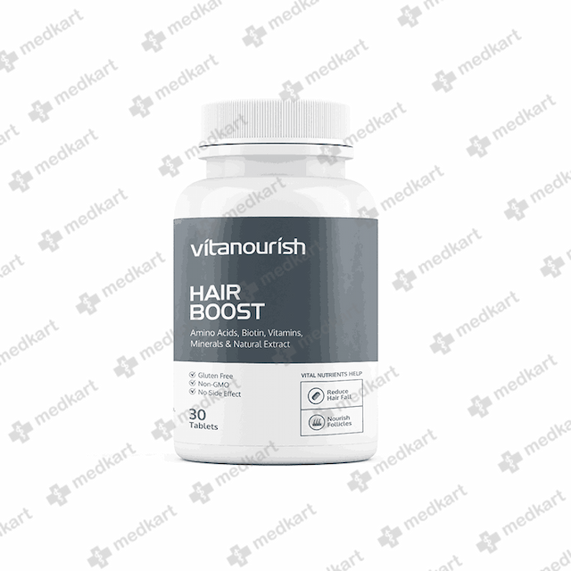 VITANOURISH - HAIR BOOST - WITH BIOTIN VITAMINS & MINERALS FOR ALL HAIRS TABLET 30's