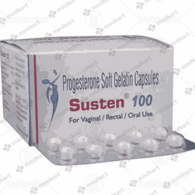 SUSTEN 100MG CAPSULE 10'S