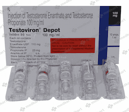 TESTOVIRON DEPOT 100MG INJECTION 1 ML