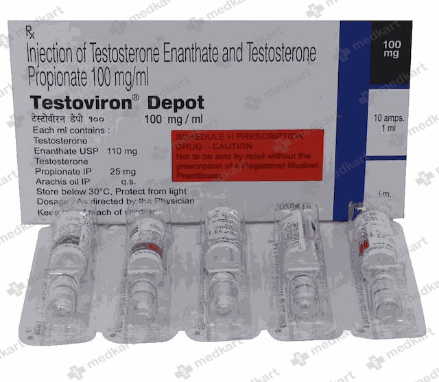 TESTOVIRON DEPOT 100MG INJECTION 1 ML