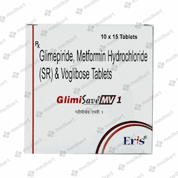 GLIMISAVE MV 1MG TABLET 15'S