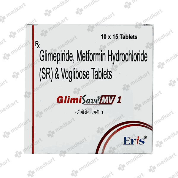 GLIMISAVE MV 1MG TABLET 15'S