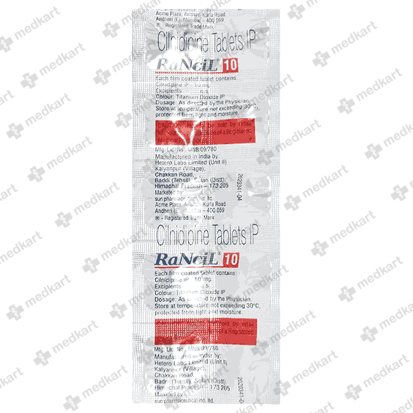 RANCIL10MG TABLET 10'S