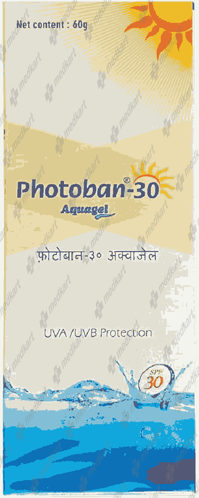 PHOTOBAN 30 AQUA GEL 60 GM