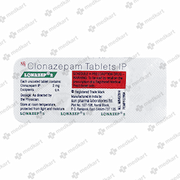 LONAZEP 2MG TABLET 10'S