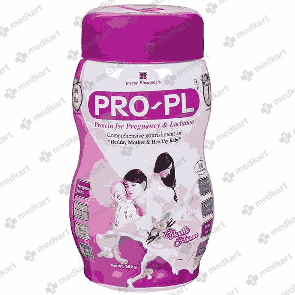 PRO PL VANILLA POWDER 500 GM