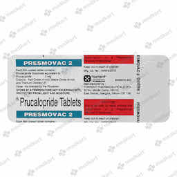 PRESMOVAC 2MG TABLET 10'S