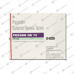 PREGEB OD 75MG TABLET 10'S