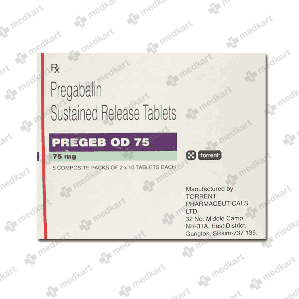 PREGEB OD 75MG TABLET 10'S