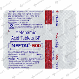 MEFTAL 500MG TABLET 10'S