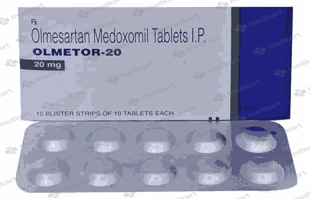 OLMETOR 20MG TABLET 10'S