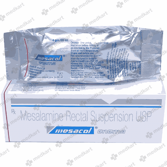 MESACOL ENEMA SUPPOSITORY 60 ML