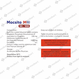 MACSITA M XR 100/1000MG TABLET 10'S