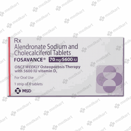 FOSAVANCE 70MG/5600IU TABLET 4'S