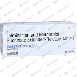 MACSART BETA 50MG TABLET 10'S