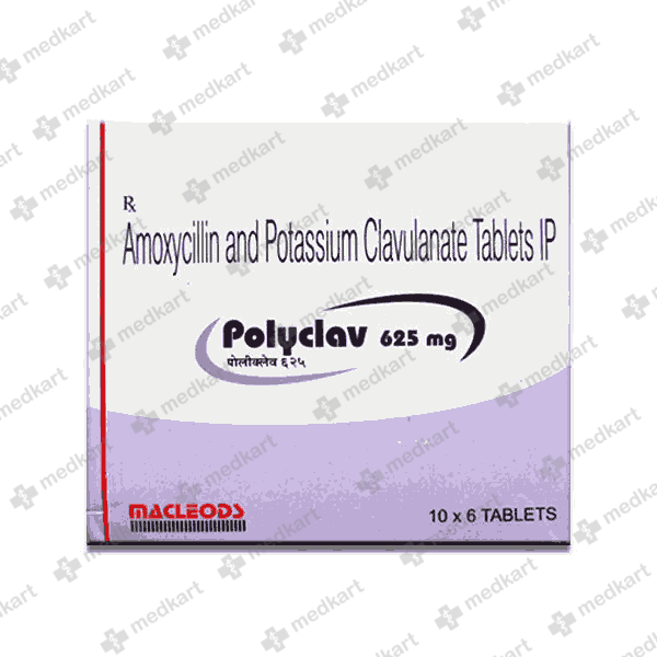 POLYCLAV 625MG TABLET 6'S