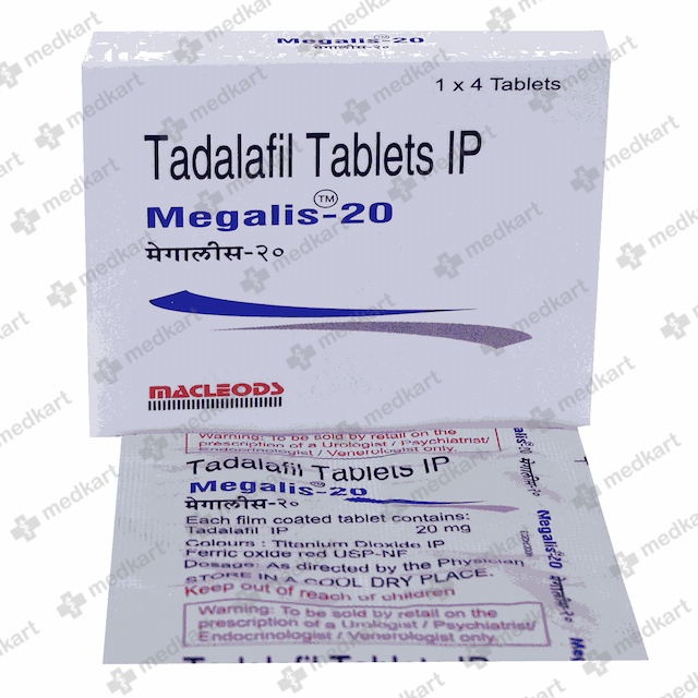 MEGALIS 20MG TABLET 4'S