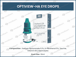 OPTIVIEW HA EYE DROPS 10 ML