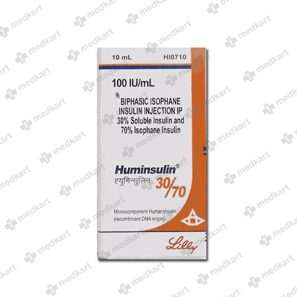 HUMINSULIN 30/70 100IU VIAL 10 ML