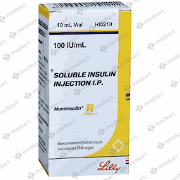 HUMINSULIN R 100IU VIAL 10 ML