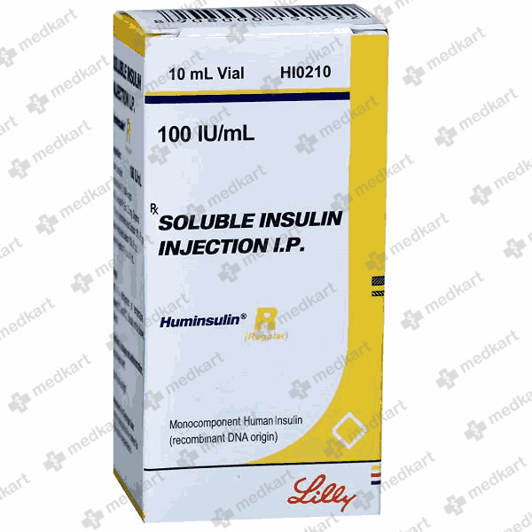 HUMINSULIN R 100IU VIAL 10 ML