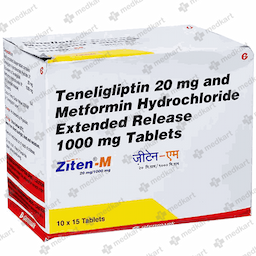 ZITEN M 20/1000MG TABLET 15'S