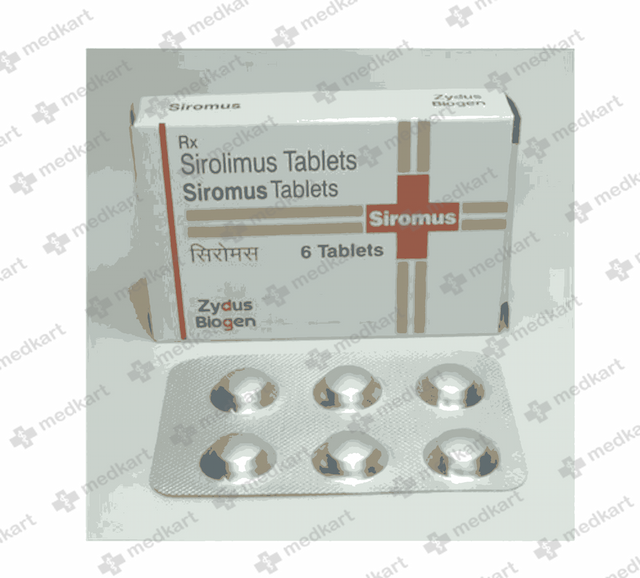 SIROMUS 1MG TABLET 6'S