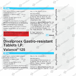 VALANCE 125MG TABLET 10'S