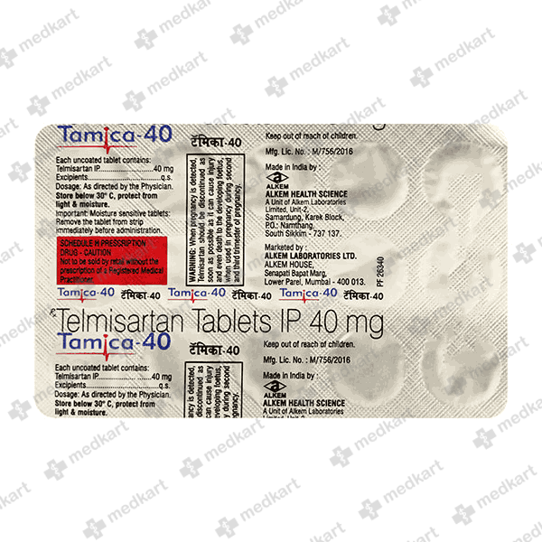 TAMICA 40MG TABLET 15'S