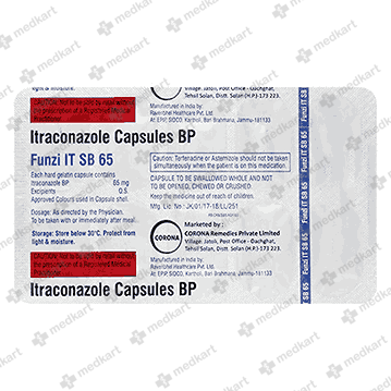 FUNZI IT SB 65MG CAPSULE 10'S