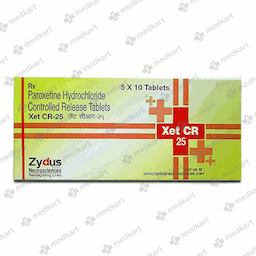 XET CR 25MG TABLET 10'S