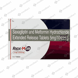 RIAX M XR 5/1000MG TABLET 7'S