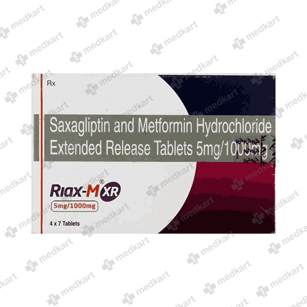 RIAX M XR 5/1000MG TABLET 7'S