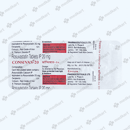 CONSIVAS 20MG TABLET 10'S