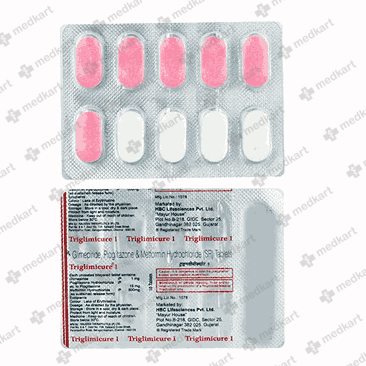 TRIGLIMICURE 1MG TABLET 10'S