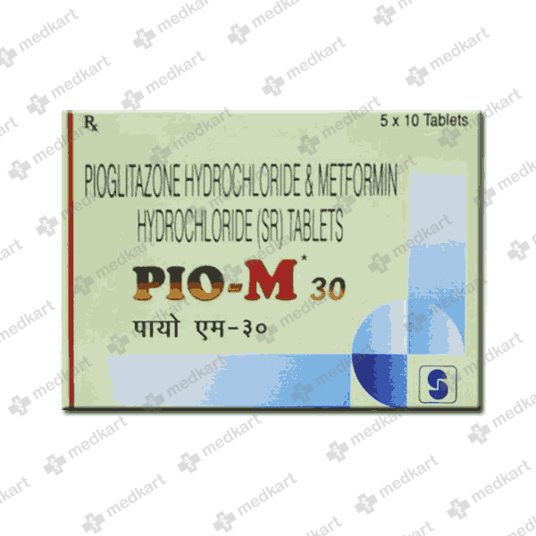 PIO M 30MG TABLET 15'S