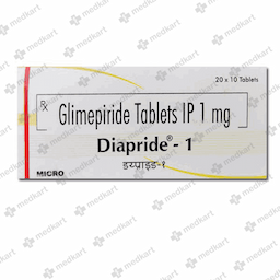 DIAPRIDE 1MG TABLET 10'S