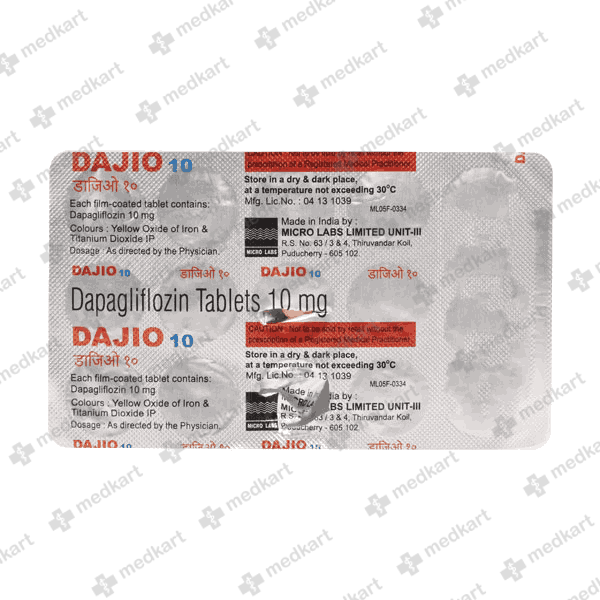 DAJIO 10MG TABLET 15'S