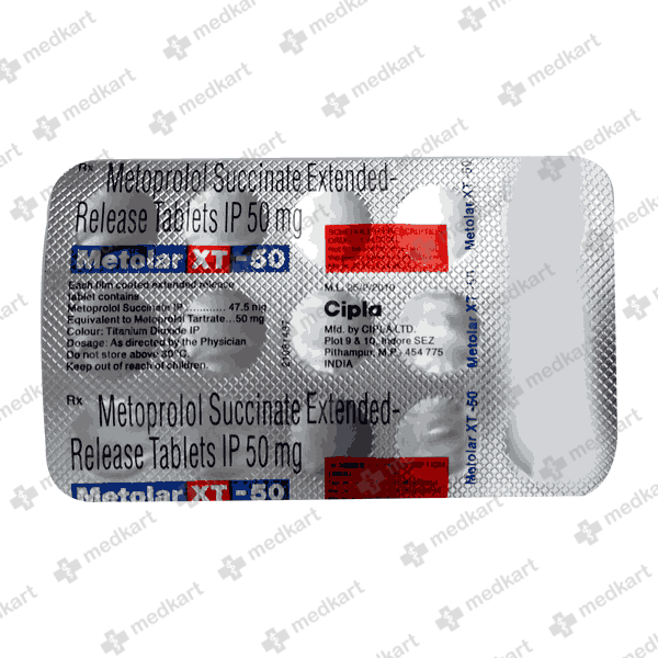 METOLAR XT 50MG TABLET 15'S