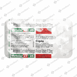 METOLAR XT IP 25MG TABLET 15'S