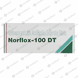 NORFLOX 100MG DT TABLET 10'S