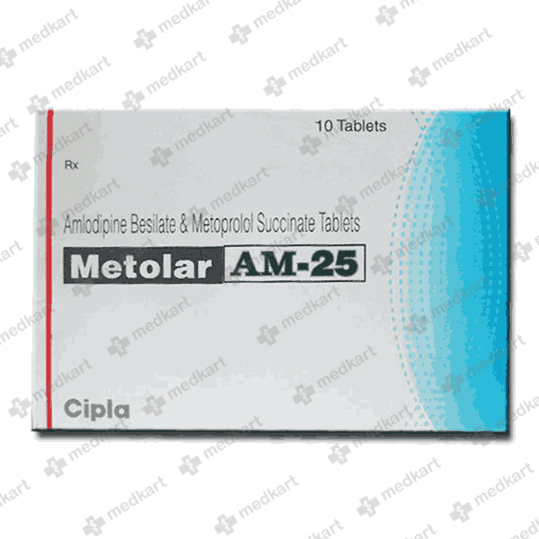 METOLAR AM 25MG TABLET 10'S