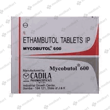 MYCOBUTOL 600MG TABLET 10'S