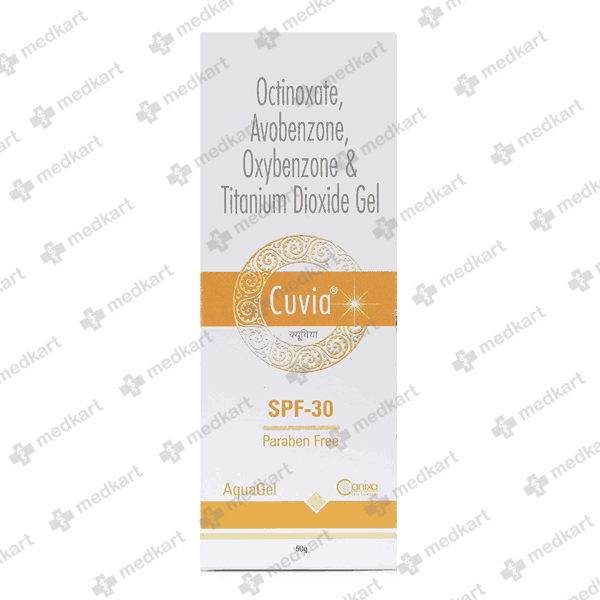 CUVIA SPF 30 AQUAGEL 50 GM